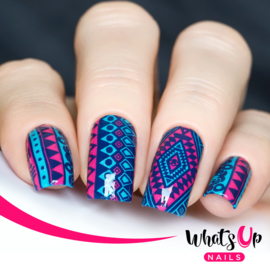 Whats Up Nails - Stamping Plate - B009 Lost in Aztec