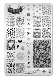 UberChic - Big Nail Stamping Plate - Love and Marriage - 02