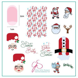 Clear Jelly Stamper - Medium Stamping Plate - CJS_C34 - Classic Santa