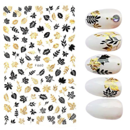 Nailways - Nail Stickers - F660 - Golden Autumn