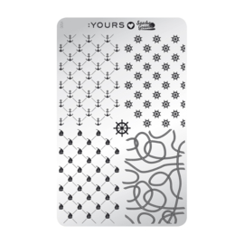 Yours Cosmetics - Stamping Plates - :YOURS Loves Sascha - YLS20. Nautical - Mile