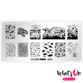 Whats Up Nails - Stamping Plate - B055 - Stampasaurus