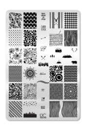 UberChic - Big Nail Stamping Plate - Collections 02 - 02