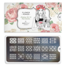 MoYou London - Stamping Plate - Flower Power 9