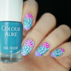 Colour Alike - Stamping Polish - 143. Fight teal the end