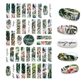 Nailways - Nail Stickers - F734 - Love Green