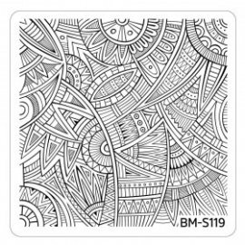 Bundle Monster - Paisley Flow Nail Art Manicure Stamping Plate - Ancestral Flux