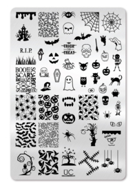 UberChic - Big Nail Stamping Plate - Halloween - 01