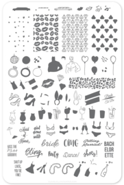 Clear Jelly Stamper - Big Stamping Plate - CJS_71 - Kiss The Miss Goodbye