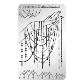 Yours Cosmetics - Stamping Plates - :YOURS Loves Marian Newman - YLM02. Charm of Chains