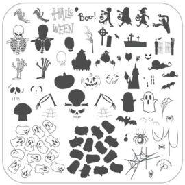 Clear Jelly Stamper - Medium Stamping Plate - CJS_H55 - Hallo-Ween