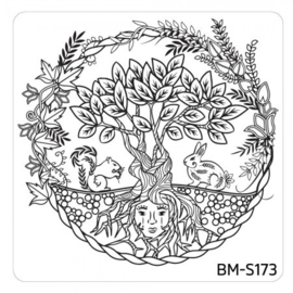 Bundle Monster - Mystic Woods Nail Stamp Plate - Mother Earth