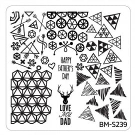 Bundle Monster - Father's Day Nail Stamping Plate - Occasion Collection, Daddy's Girl