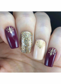 UberChic - Big Nail Stamping Plate - Flourishes & Ornaments