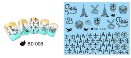 Waterdecals - Paris Je 't aime