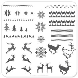 Clear Jelly Stamper - Stamping Plate - CJS_C02 - Christmas Sweater