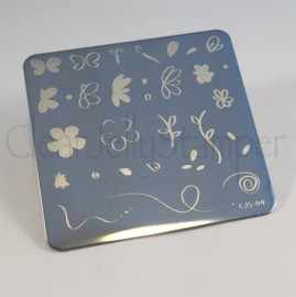 Clear Jelly Stamper - Stamping Plate - CJS_04 - Infinite Flower