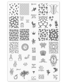 UberChic - Big Nail Stamping Plate - Fairy Tale - 02
