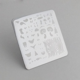 Clear Jelly Stamper - Stamping Plate - CJS_12 - In The Woods