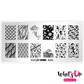 Whats Up Nails - Stamping Plate - B038 Lost At Sea