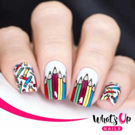 Whats Up Nails - Stamping Plate - B030 School's In Session