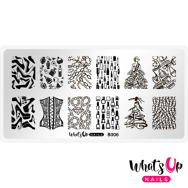 Whats Up Nails - Stamping Plate - B006 A Lá Mode
