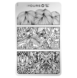 Yours Cosmetics - Stamping Plates - :YOURS Loves Fee - YLF20. Order Organic (double sided)