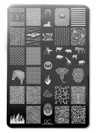 UberChic - Big Nail Stamping Plate- Out of Africa