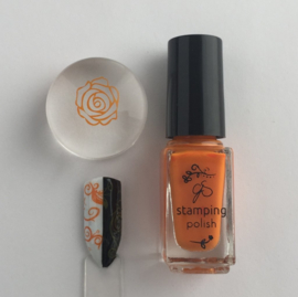 Clear Jelly Stamper Polish - #22 Clementine