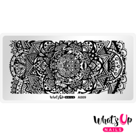 Whats Up Nails - Stamping Plate - A009 Mandala Universe