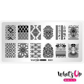 Whats Up Nails - Stamping Plate - B001 Middle Eastern Vibes