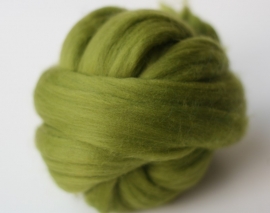 Merinowol (50 gram), helder groen, kleurcode 205 extra fijn, 18 micron