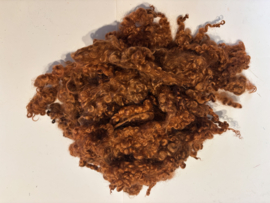 wensleydale krullen, nummer 6 bruin, 15 gram