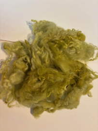 wensleydale krullen, nummer 1 groen geel , 15 gram