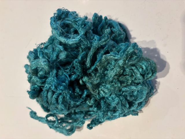 Zijde vermicelli, nummer 25 midden turquoise , prijs per 5 gram