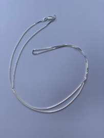 Zilveren ketting, 60 cm lang, 1,1 mm 3,6 gram