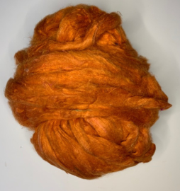 Sari zijden, oranje, per 10 gram, prijs
