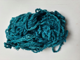 Zijde vermicelli, nummer 9 donker turquoise,  prijs per 5 gram
