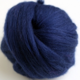 op = op Merinowol (50 gram), donkerblauw, kleurcode 100, 20-21 micron