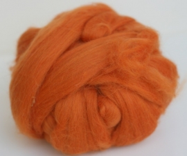 Merinowol (50 gram), helder oranje, kleurcode 159, 20-21 micron