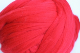 Merinowol (50 gram), fel rood, kleurcode 154, 21 micron