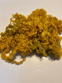 wensleydale krullen, nummer 15 geel, 15 gram