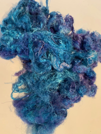 Zijde waste, 5 gram, blauw paars tinten, nummer 130