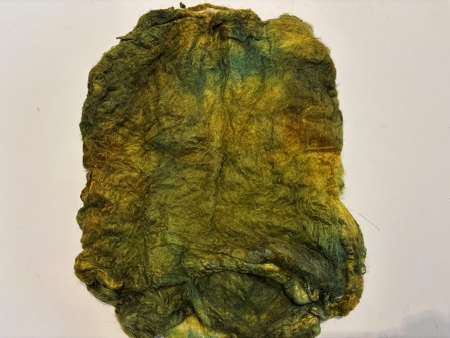 Hankies moerbei zijde per 5 gram, groen tinten , nummer 5