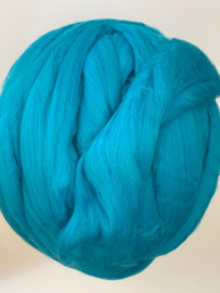 Merinowol (50 gram), turquoise, kleurcode 386 extra fijn, 18,5 micron
