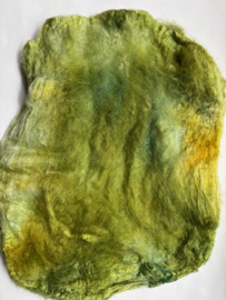 Hankies moerbei zijde per 5 gram, lente groen tinten , nummer 15