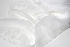 Chiffon zijde wit 3.5 , 14g/m, 90cm breed prijs