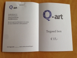 Q-art | Cadeaubon € 5,-