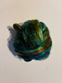 zijden lont, 3 gram, nummer 15 multi groen