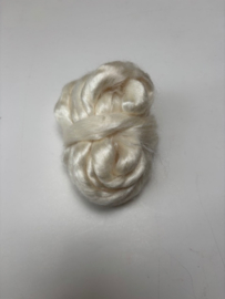 Tussah zijdenlont ecru, 10 gram